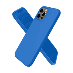 İphone 12 Pro Max Kılıf First Silikon - Mavi