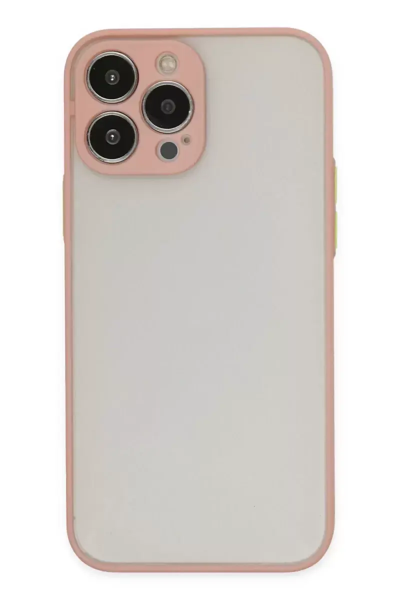 Newface Apple İphone 15 Pro Max Kılıf Montreal Silikon Kapak - Pembe