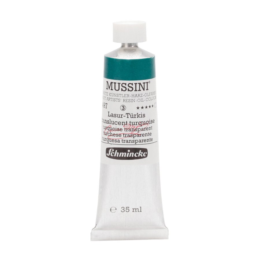 Mussini Yağlı Boya 35ml. Seri 3 N:497 Translucent Turquoise