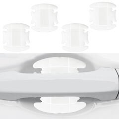 Dış Kapı Kolu Koruma Bandı Silikon 4 Parça Beyaz