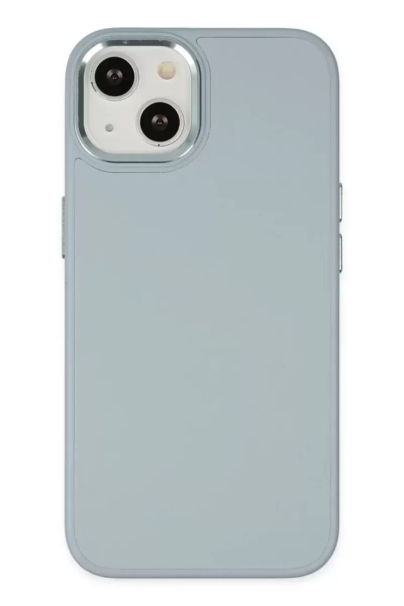 Newface İphone 14 Plus Kılıf Asya Deri Silikon - Sierra Blue