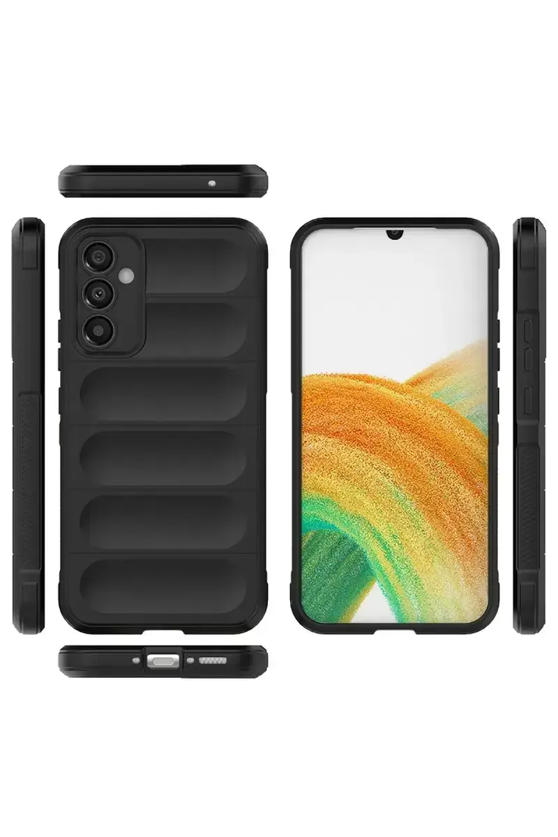 Newface Samsung Galaxy M34 5g Kılıf Optimum Silikon - Siyah