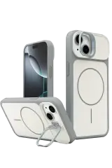 Joko Apple İphone 15 Pale Magsafe Standlı Kapak - Beyaz