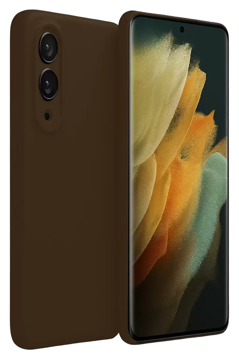 Newface Samsung Galaxy S25 Edge First Silikon - Kahverengi