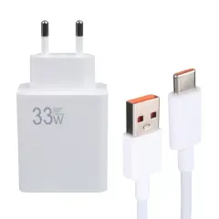 Weko Wk-27876 M11 Beyaz 33 Watt Turbo Usb Şarj Başlık Adaptörü + Type-c Kablo