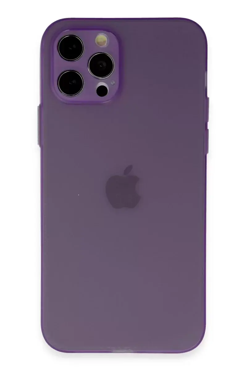 Newface İphone 12 Pro Kılıf Puma Silikon - Koyu Mor