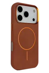 Joko Apple İphone 17 Pro Max Luno Deri Magsafe Kapak - Kahverengi