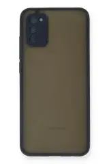 Newface Samsung Galaxy A03s Kılıf Montreal Silikon Kapak - Lacivert