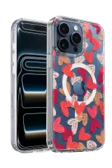 Onegif Apple İphone 16 Pro Max Desina Magsafe Kapak - Desen 6