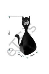 Tuvalet WC Kağıtlığı - Kedi Motifli