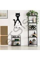 Tuvalet WC Kağıtlığı - Kedi Motifli