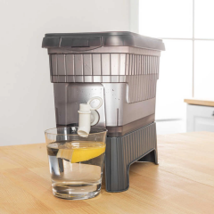 Gri Buzdolabı İçi Musluklu Ayaklı Su -limonata - İçecek Sebili Piknik Bidonu 4 Lt