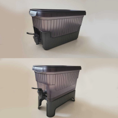 Gri Buzdolabı İçi Musluklu Ayaklı Su -limonata - İçecek Sebili Piknik Bidonu 4 Lt