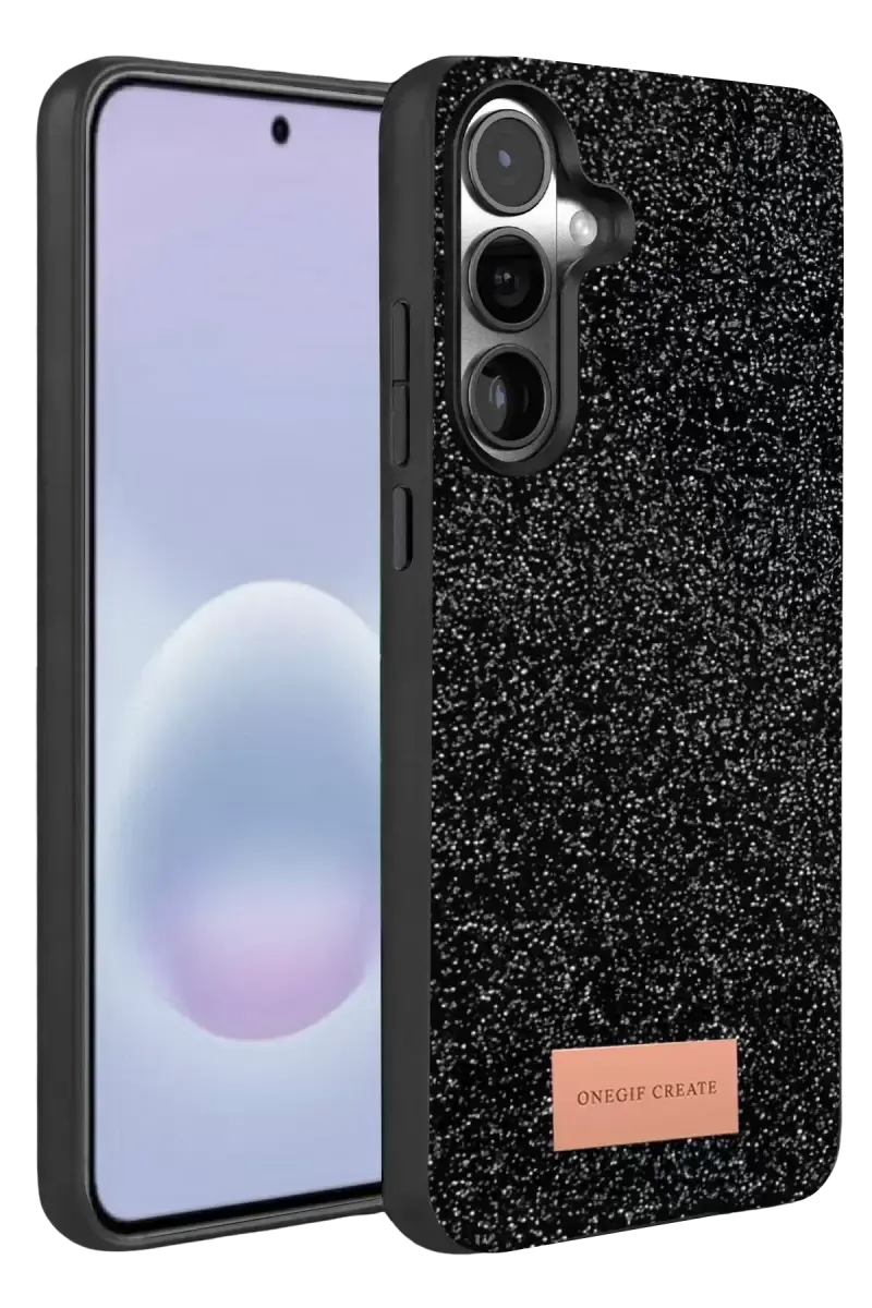 Onegif Samsung Galaxy A57 5g Bright Simli Kapak - Siyah