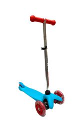 Jusso Led Işıklı Yükseklik Ayarlı 3 Tekerli Scooter - Mavi