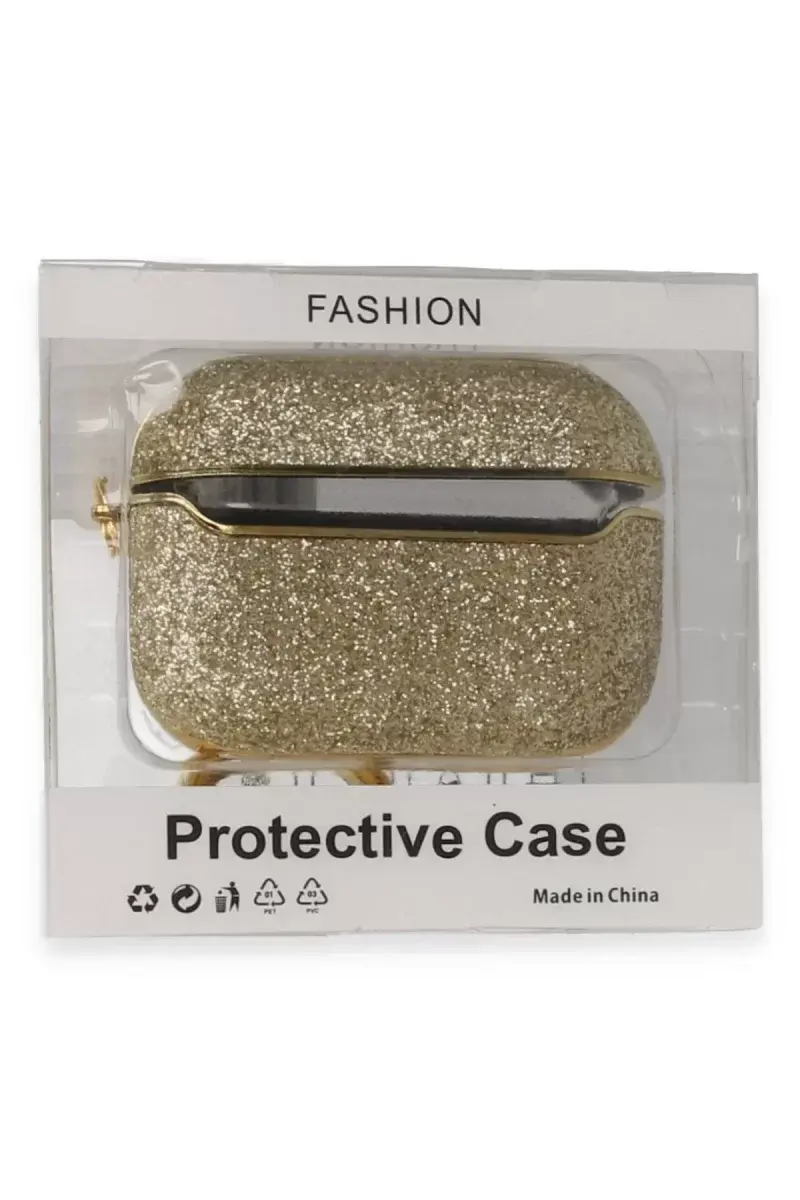 Newface Airpods 3 (3.nesil) Spell Simli Kılıf - Gold