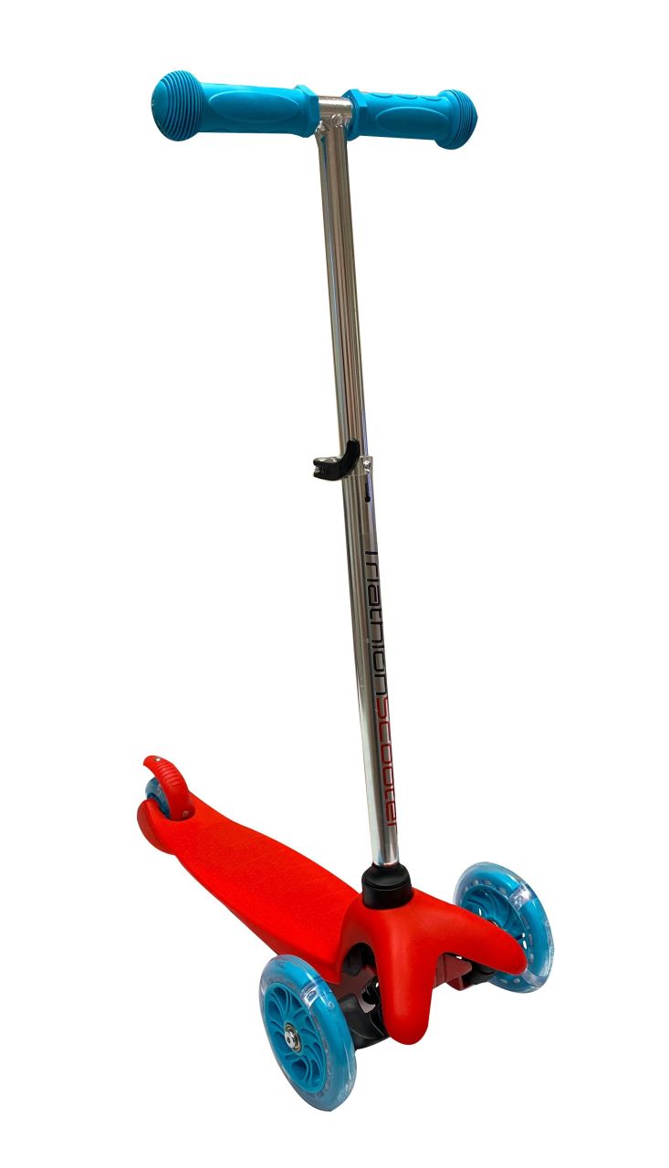Jusso Led Işıklı Yükseklik Ayarlı 3 Tekerli Scooter - Kırmızı