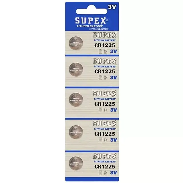 Supex Cr1225 3 Volt Lityum Pil 5'li Paket