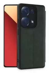 Newface Xiaomi Redmi Note 13 Pro 4g Kılıf Flip Cover - Koyu Yeşil