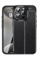 Newface İphone 16 Pro Max Kılıf Auto Focus Kapak - Siyah