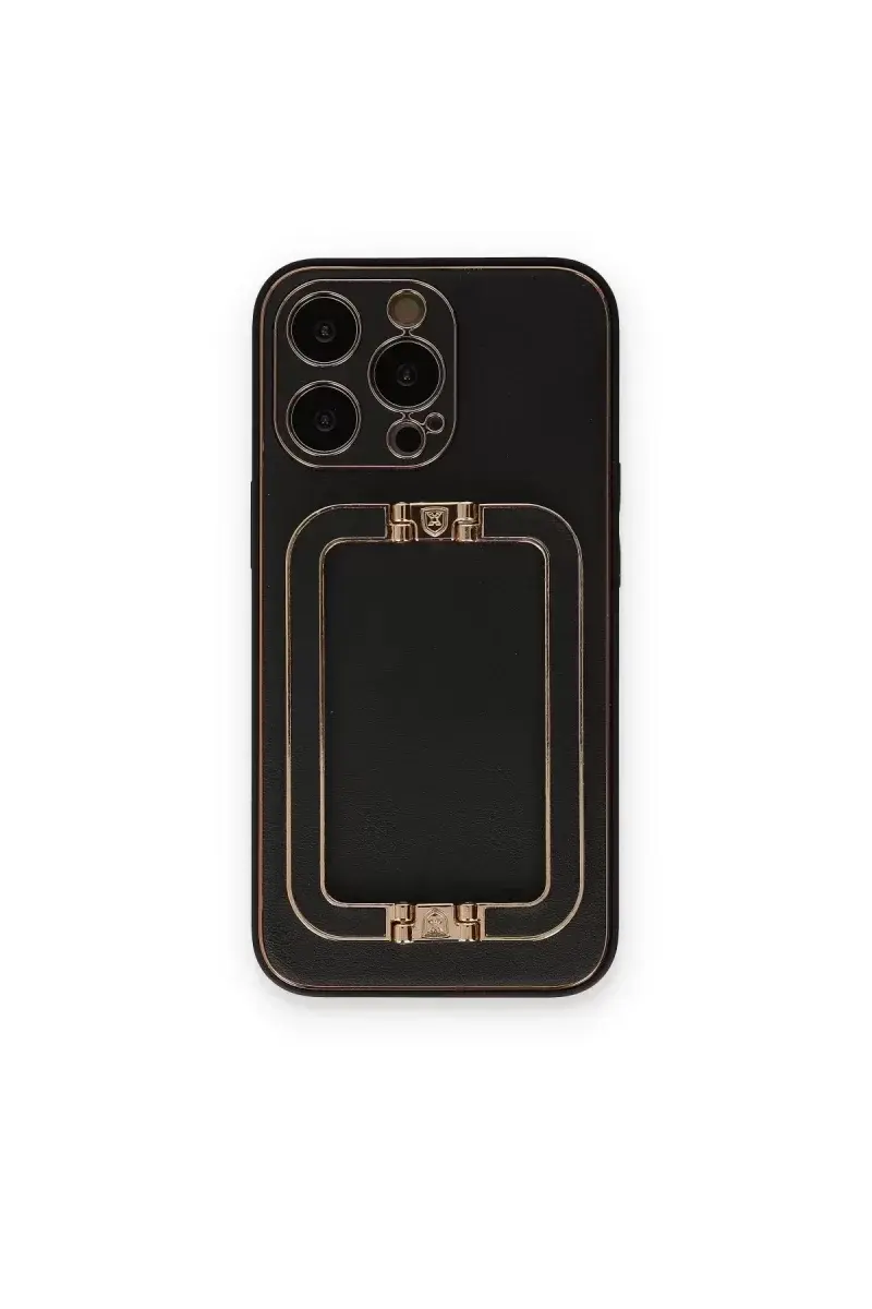 Newface İphone 14 Pro Max Kılıf Coco Elit Kapak - Siyah