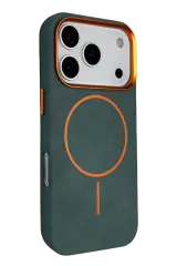 Joko Apple İphone 17 Pro Max Luno Deri Magsafe Kapak - Yeşil