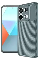 Newface Xiaomi Redmi Note 13 Pro 4g Kılıf Auto Focus Karbon Kapak - Gri