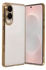 Newface Samsung Galaxy S25 Edge Razer Lensli Silikon - Gold