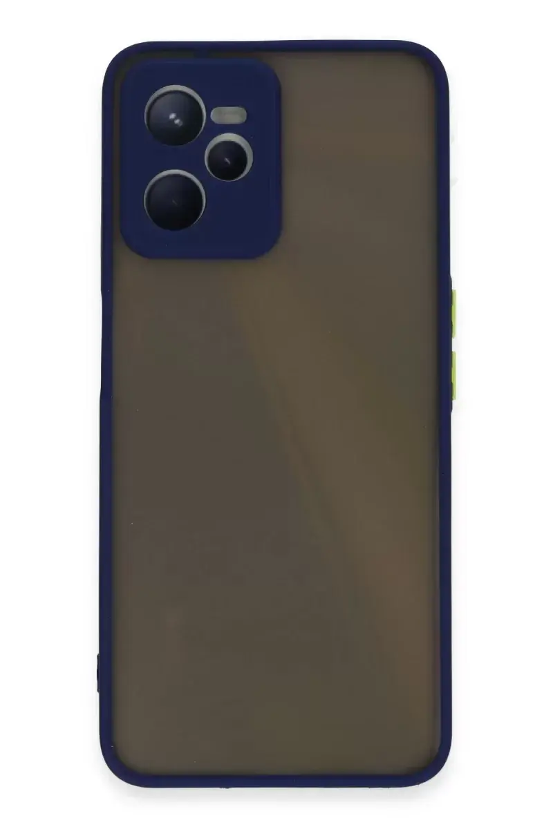Newface Realme C35 Kılıf Montreal Silikon Kapak - Lacivert