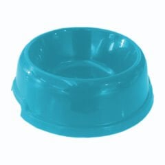 Kedi Köpek Mama Su Kabı Pati Desenli 250 ml Turkuaz