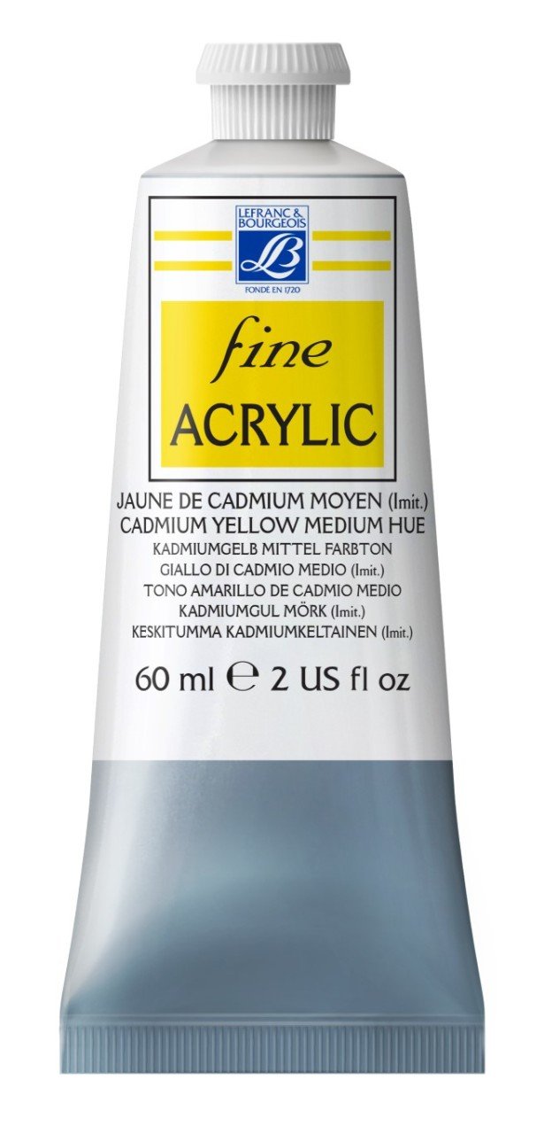Fine Akrilik Boya 60ml N:159Cadmium Yellow Medium Hue