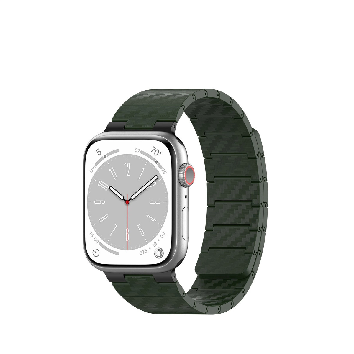 Watch 45mm Carbon Steel Kordon - Koyu Yeşil