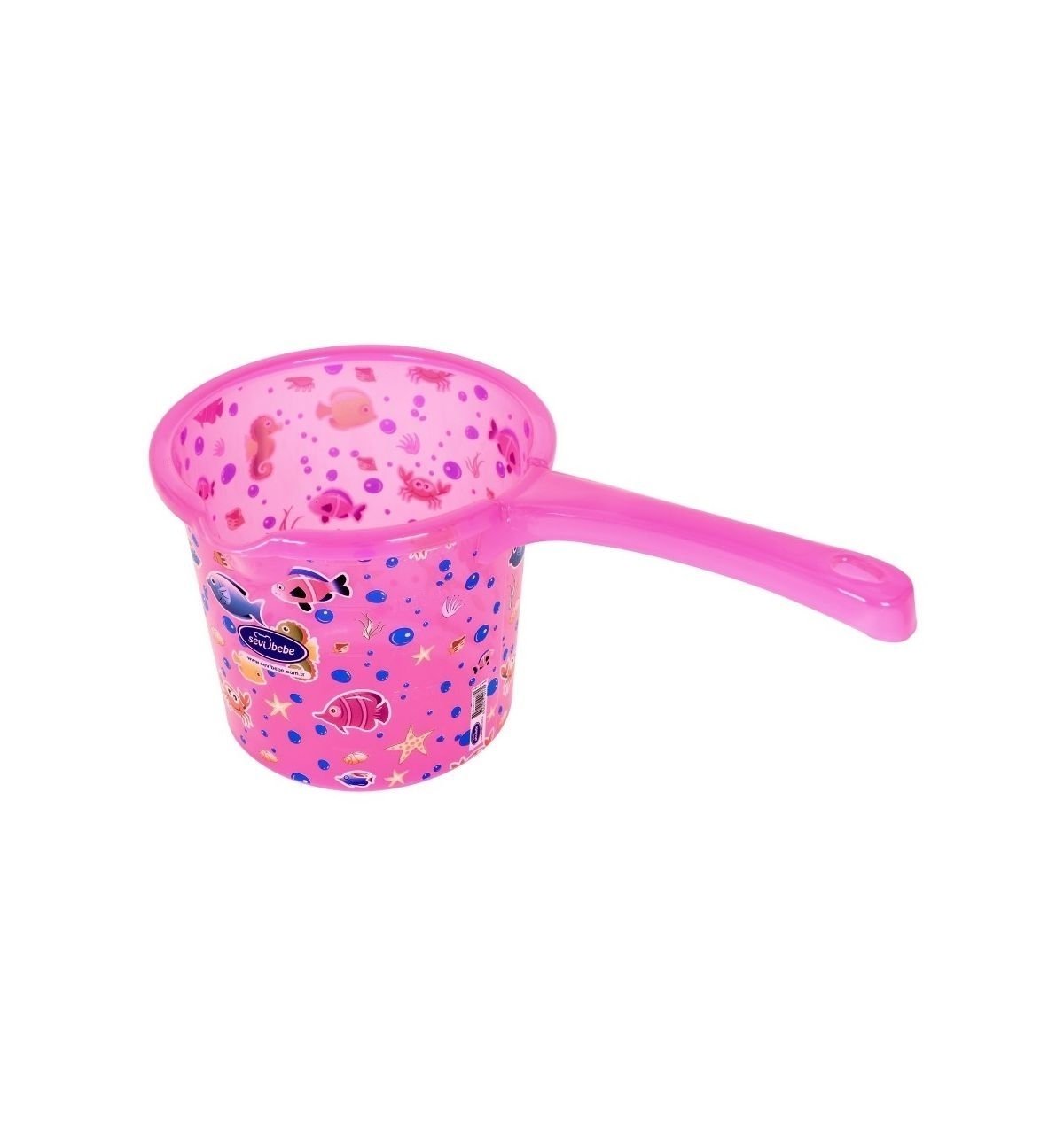 Sevi Bebe Şeffaf Desenli Maşrapa Şeffaf Pembe