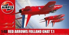 Red Arrows Folland Gnat T.1 Model Uçak 1:48 N:A05124