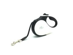 Doggie Soft Seri Otomatik Makaralı Gezdirme Tasması 25 kg / 5 M Siyah