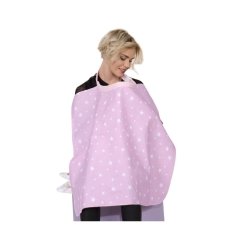Sevi Bebe Tokalı Anne Emzirme Örtüsü - Pembe Yıldız