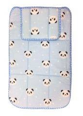 AyBaby AY988 Panda Desenli Çok Amaçlı Alt Açma Minderi 60x40 Cm - Mavi