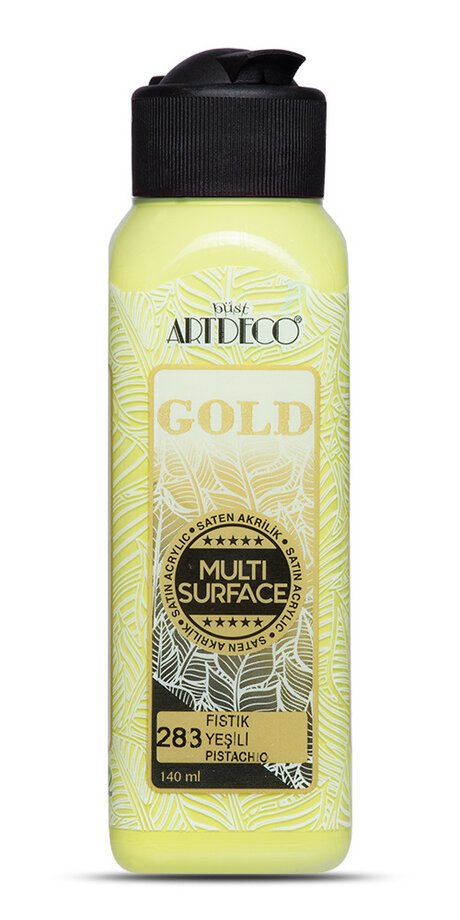 Gold Multi Surface Saten Akrilik Boya - 140ml - 283 Fıstık Yeşili