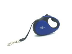 Doggie Soft Seri Otomatik Makaralı Gezdirme Tasması 25 kg / 5 M Mavi