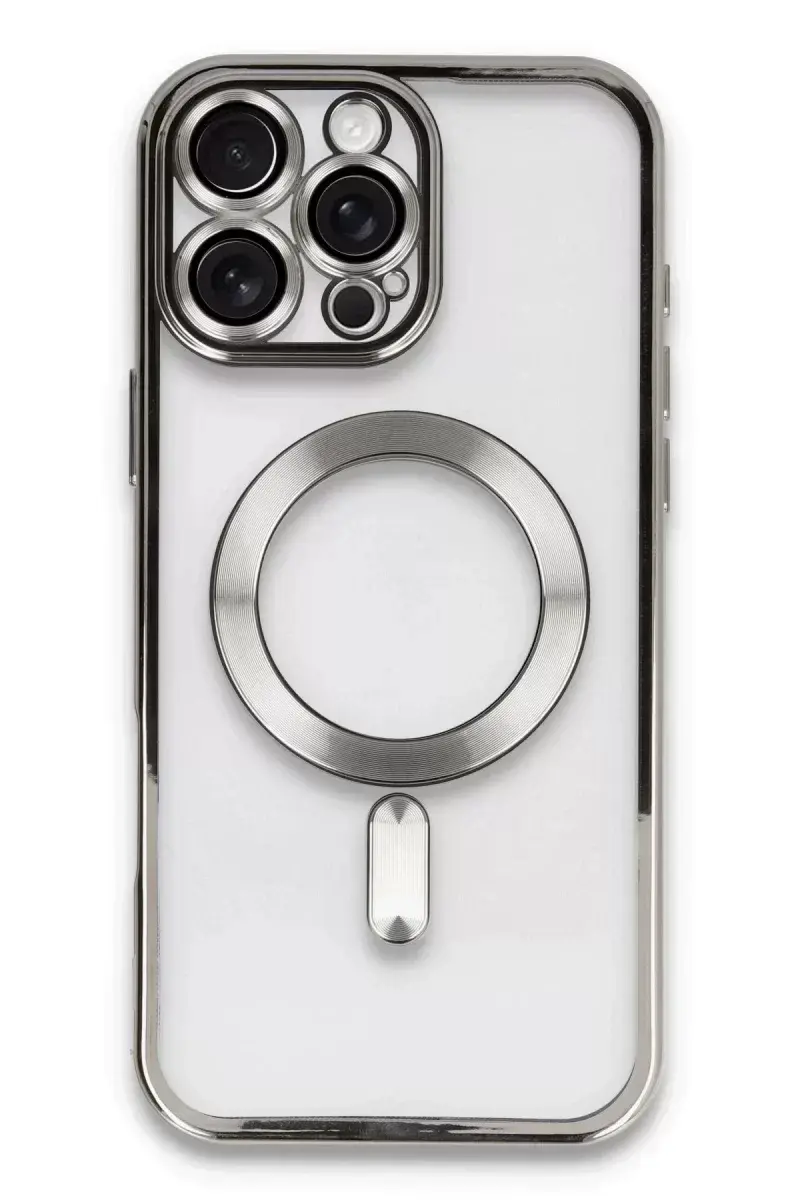 Newface İphone 16 Pro Kılıf Kross Magneticsafe Kapak - Titan Gri