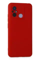 Newface Xiaomi Redmi 12c Kılıf Nano İçi Kadife Silikon - Kırmızı