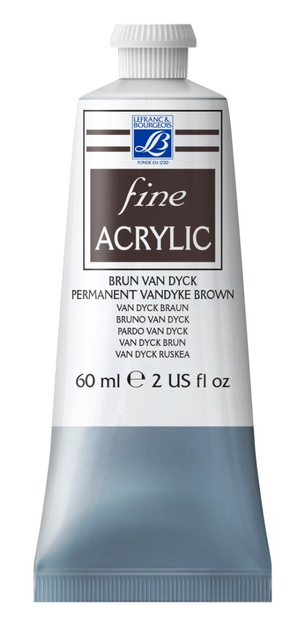 Fine Akrilik Boya 60ml N:111 Prem. Vandyke Brown