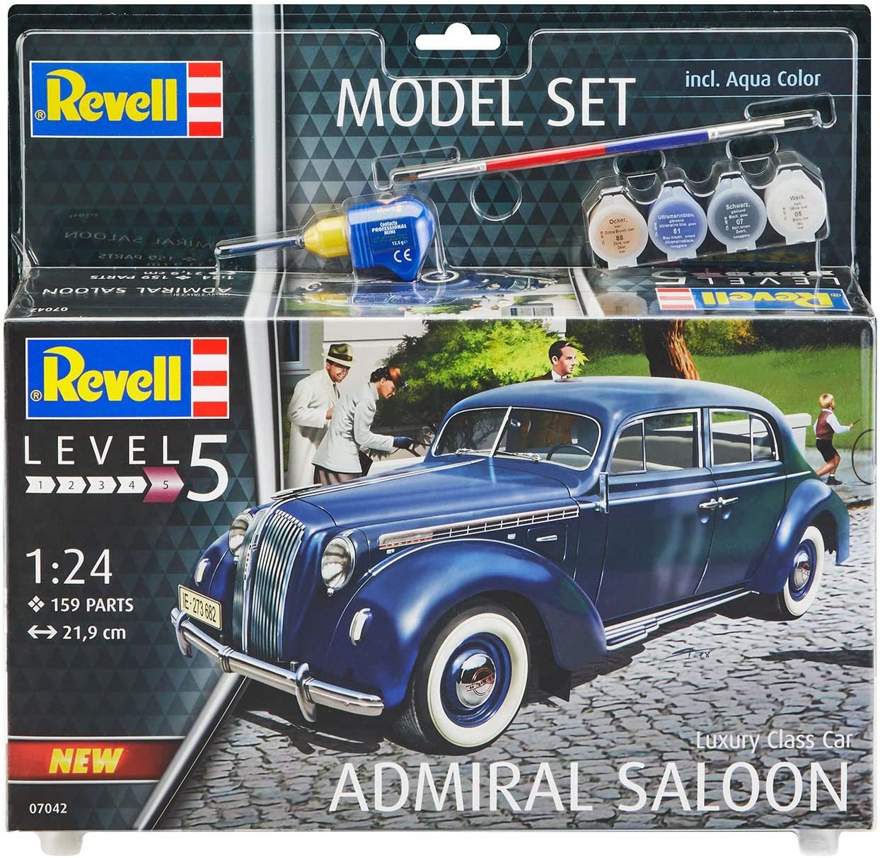 Admiral Saloon Luxury Car Boyalı Set - 1:24 - 67042