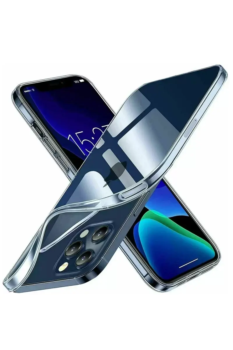 Newface İphone 15 Pro Kılıf Lüx Şeffaf Silikon