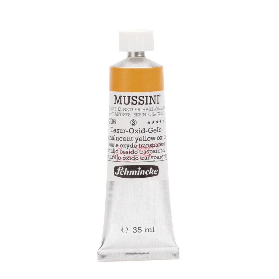 Mussini Yağlı Boya 35ml. Seri 3 N:236 Translucent Yellow Oxide