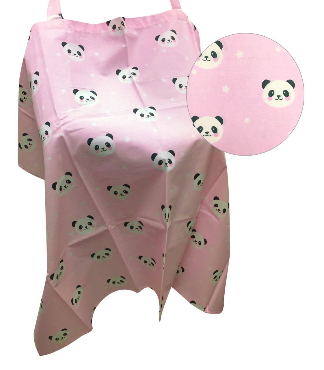 AyBaby AY408 Kuşaklı Anne Emzirme Önlüğü - Pembe Panda