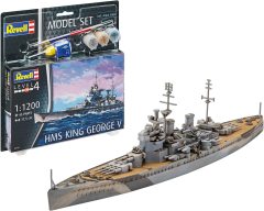 Hms King George V Boyalı Set - 1:1200 - 65161
