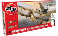 Model Uçak 1:72 Junkers Ju87R-2 Gloster Gladiator Mk.1 N:A50179