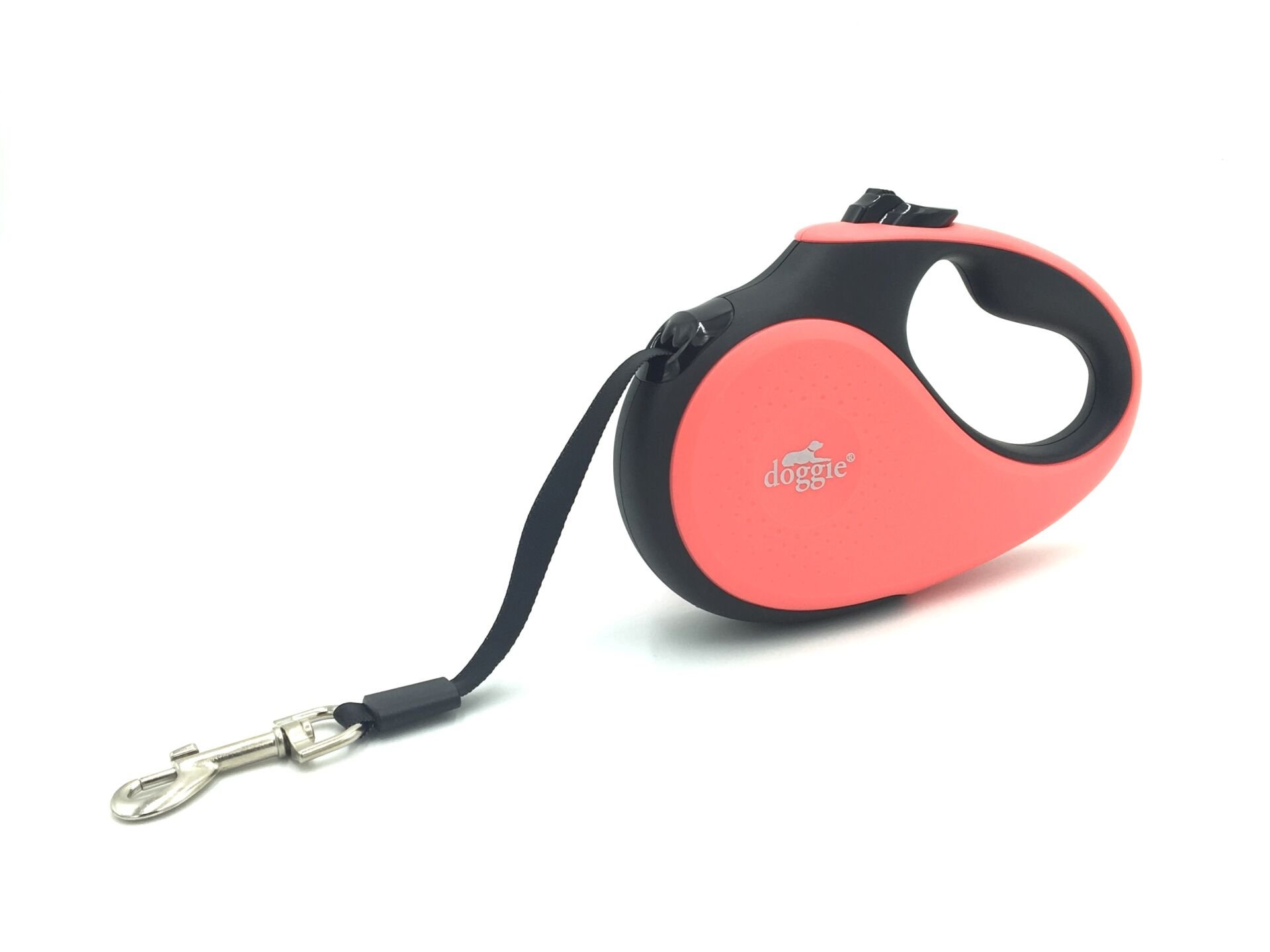 Doggie Soft Seri Otomatik Makaralı Gezdirme Tasması 25 kg / 5 M Pembe