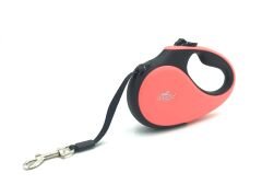 Doggie Soft Seri Otomatik Makaralı Gezdirme Tasması 25 kg / 5 M Pembe